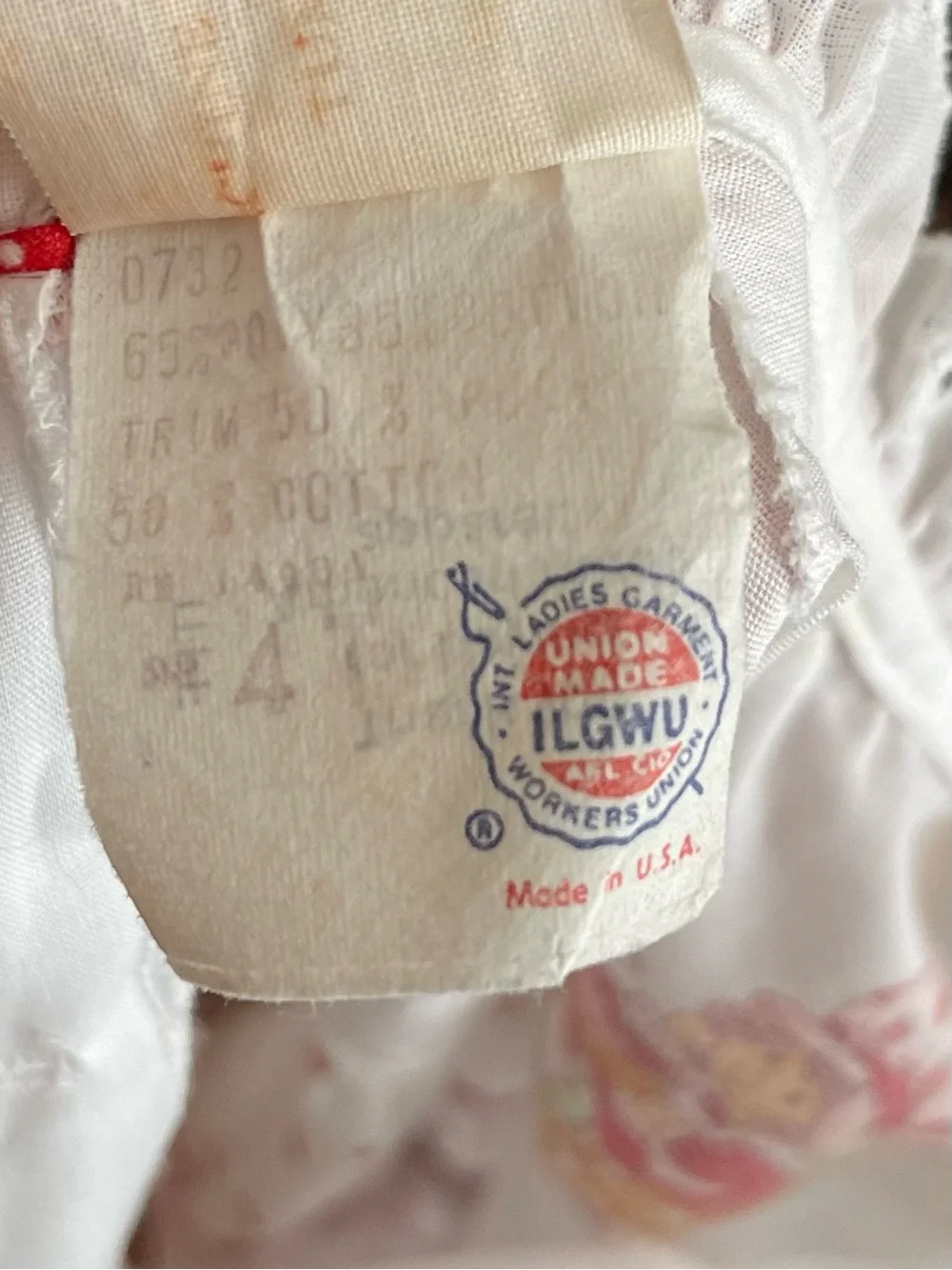 Vintage 1980s Strawberry Shortcake Dress Size 4 ILGWU Union Made USA Rare Excell